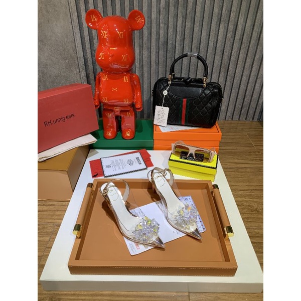ldx Sandal 7p Mica Trong Rh Nơ Đá Mềm Êm Fullbox Cao Cấp
