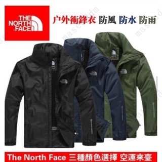 The NORTH Face Áo Khoác Gió Tay Dài Có Mũ Trùm Chống Thấm Nước Thêu LOGO Cá Tính