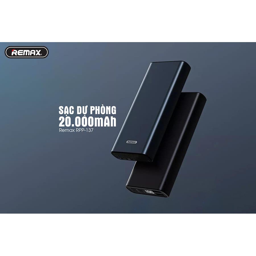 Sạc dự phòng 20000mAh Remax RPP137