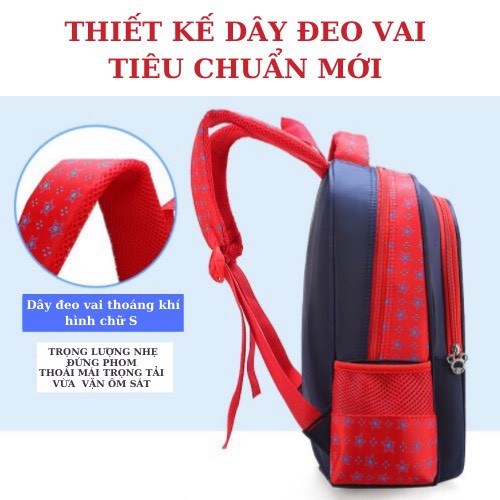 Cặp đi học - Tặng đồ dùng học tập cao cấp - Balo đi học cho bé size to, thiết kế chăm sóc cột sống, chất liệu hiện đại