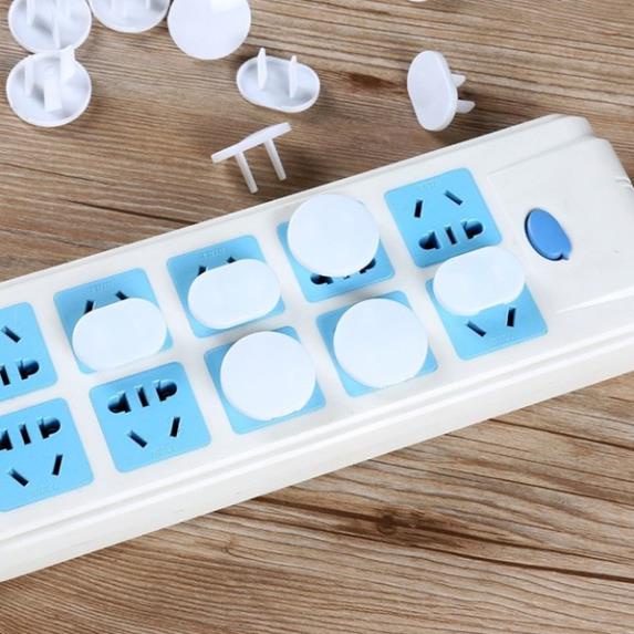 Nút bịt ổ điện chống giật 2 chân, chống cháy an toàn cho trẻ em
