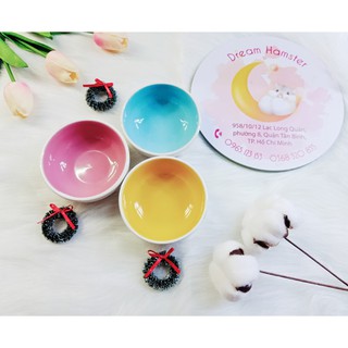 Chén sứ màu tròn nhỏ