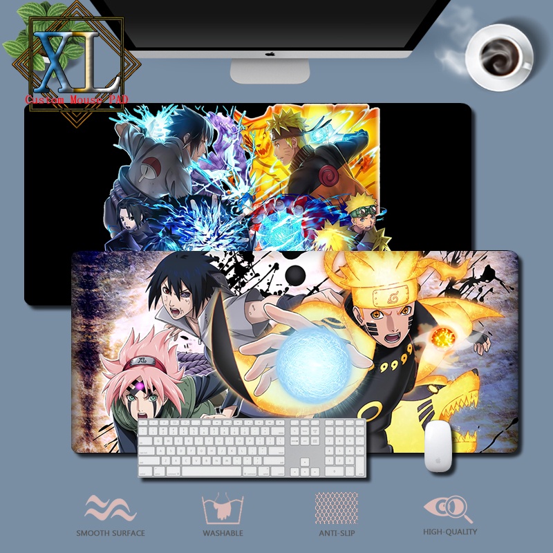 Tấm Lót Chuột Và Bàn Phím In Hình Naruto Kích Thước 90cm x 40cm