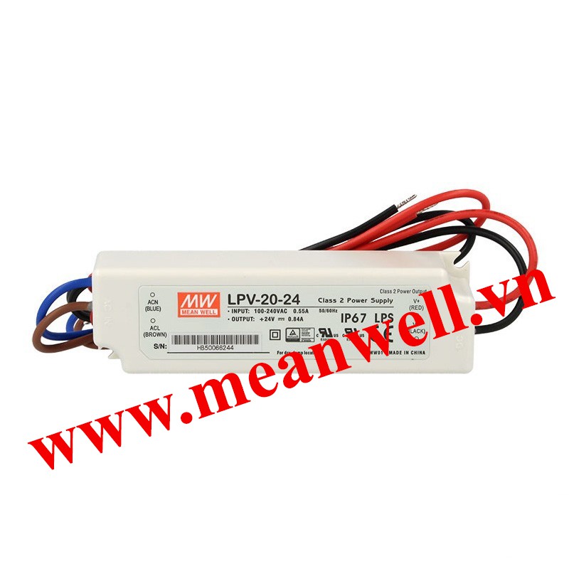 NGUỒN MEANWELL LPV-20-24 (20W-24V)
