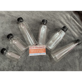 Chai nhựa pet trà sữa pet nắp đen