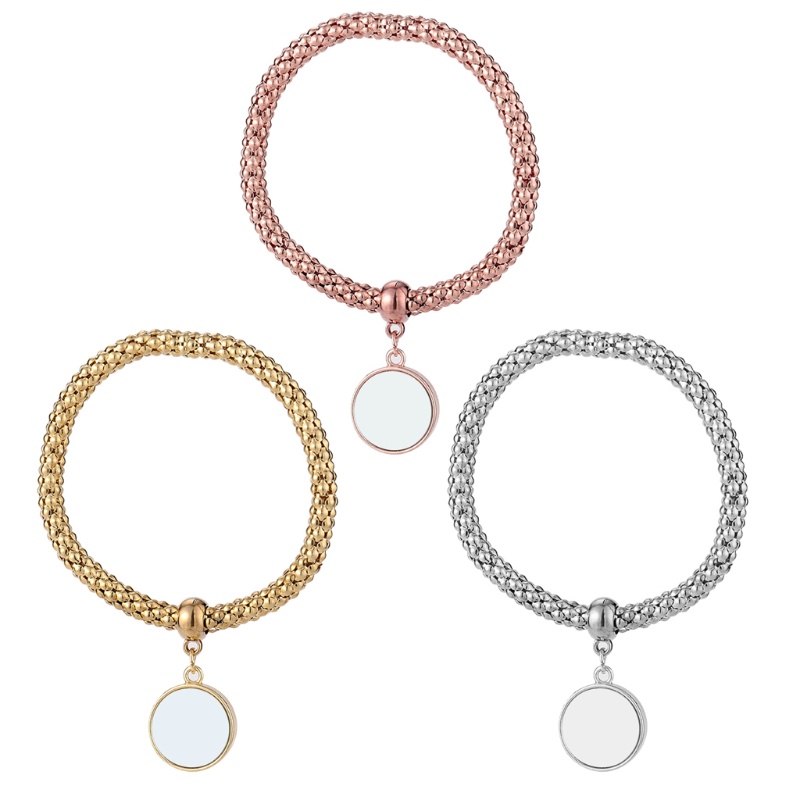 Khung Ảnh Bằng Kim Loại Hình Tròn In Họa Tiết Trái Tim Dùng Làm Móc Khóa Diy