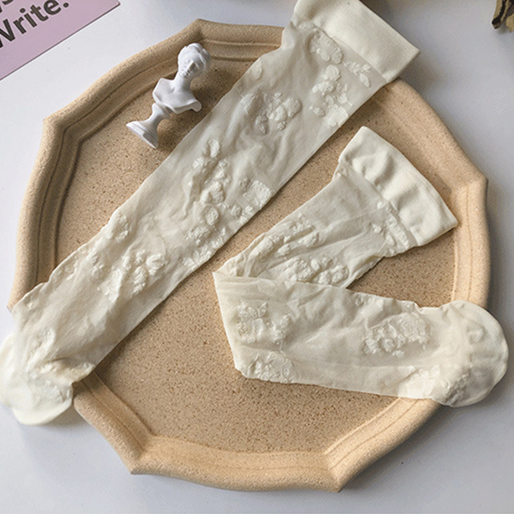 Vớ ren vải ngang ống chân dành cho nữ hóa trang lolita