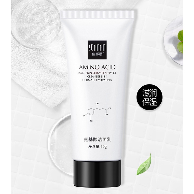 [Hàng mới về] Sữa Rửa Mặt Senana Amino Acid Làm Sạch Sâu Dưỡng Ẩm Làm Trắng Da Chống Nhăn Giảm Mụn