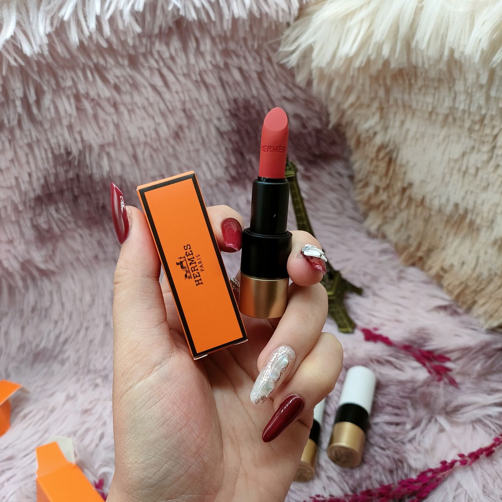 Son Hermes Satin Lipstick minisize 1.2g Cao Cấp Thiết Kế Biểu Tượng Sang Chảnh Với Bờ Môi Mềm Mại Bền Màu | BigBuy360 - bigbuy360.vn