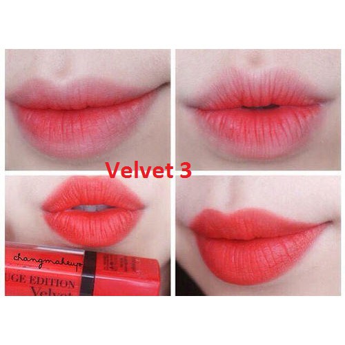 [Hot] Son Bourjois Rouge Edition Velvet màu 3.4,18,19,20 mẫu mới 1 tem