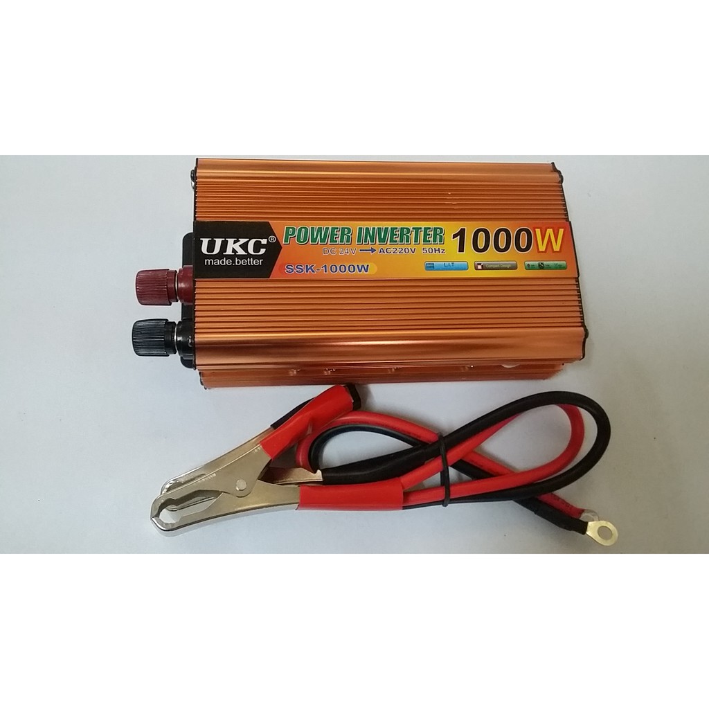 Inverter 12V kích điện đổi điện 1000W modified sine 24V, 48V, 60V lên 220V