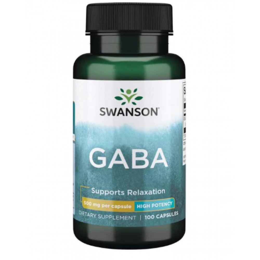 Swanson Gaba High Potency 500mg  | Hỗ Trợ Giấc Ngủ Ngon - Chính Hãng