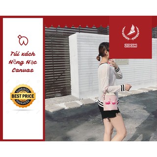 [ZooM] Túi Xách Nữ Hồng Hạc Canvas