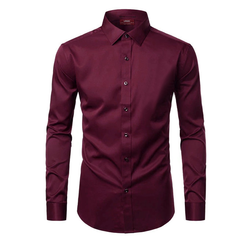 [Mã LT50 giảm 50k đơn 250k] BIG SIZE Áo sơ mi nam trơn tay dài LAVIC LV523 | BigBuy360 - bigbuy360.vn