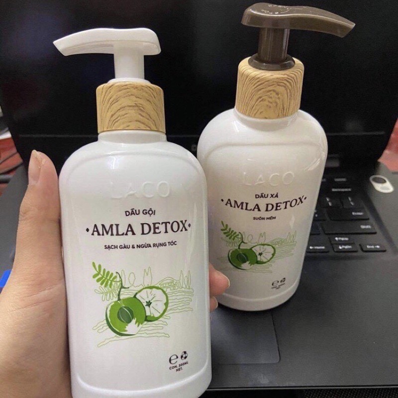 Bộ  sản phẩm Dầu gội – Dầu xả   chống rụng kích thích mọc tóc Amla Laco | BigBuy360 - bigbuy360.vn
