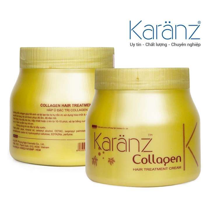 Hấp Dầu Kem Ủ Tóc Collagen Karanz 500ml Phục Hồi Chắc Khỏe Giảm Gãy Rụng Hàng Chính Hãng - HT081