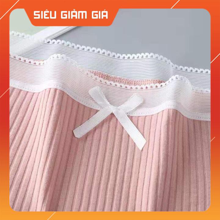 MẪU MỚI QUẦN GÂN TĂM KHÁNG KHUẨN CẠP LỨOI VIỀN REN PHỐI NƠ XINH