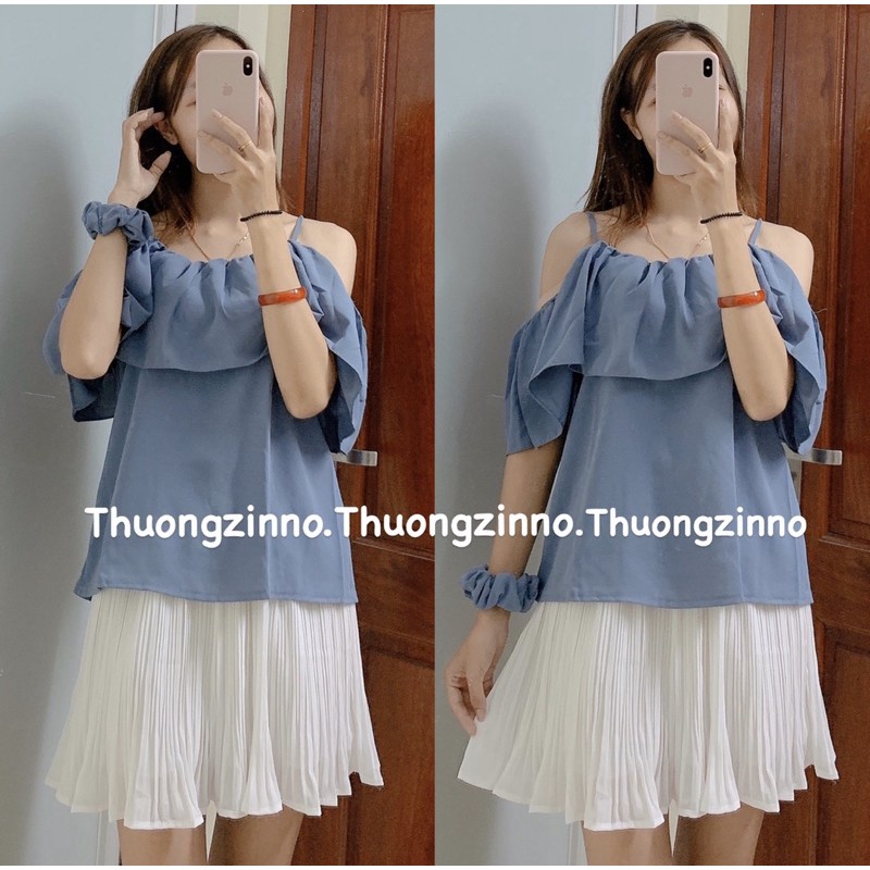 [Ảnh thật/Video]Chân Váy dập ly gấu xòe Serena thiết kế cạp chun lưng cao | BigBuy360 - bigbuy360.vn