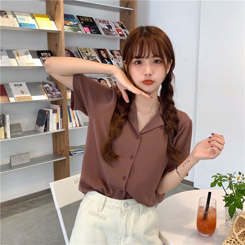 Áo Sơ Mi Nữ Ngắn Tay Thiết Kế Mới