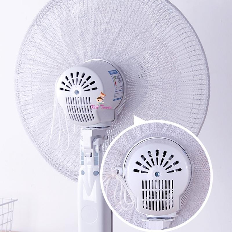 Lưới bọc quạt bảo vệ ngón tay bé có dây rút điều chỉnh