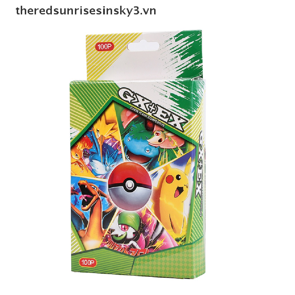 Bộ 100 tấm thẻ bài Pokemon Vmax long lanh