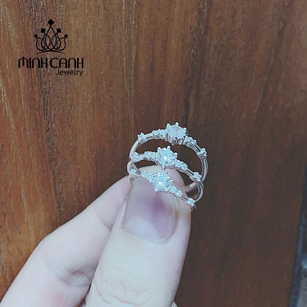 Nhẫn Bạc Nữ Đính Đá Tấm - Minh Canh Jewelry