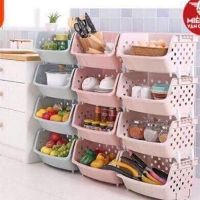 Kệ rổ 4 tầng đa năng nhựa