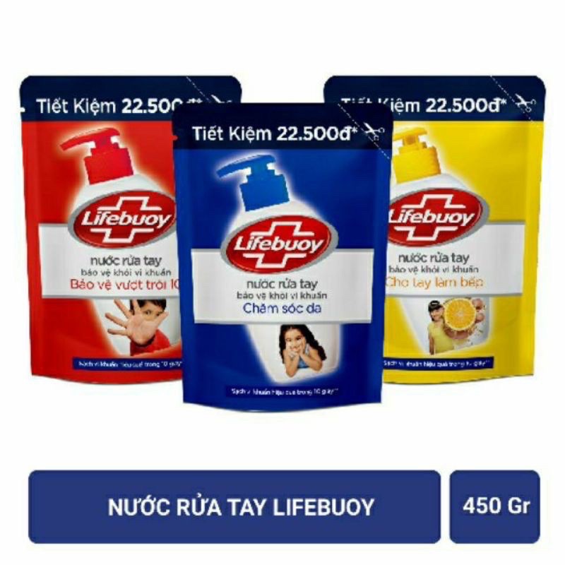 Nước rửa tay túi lifebuoy 450g