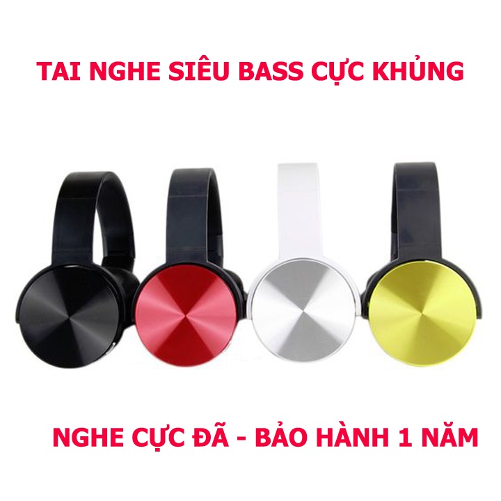 Tai Nghe Chụp Tai Có Mic Cho Điện Thoại Máy Tính Headphone XB450 - Tai Nghe Chụp Tai Gaming