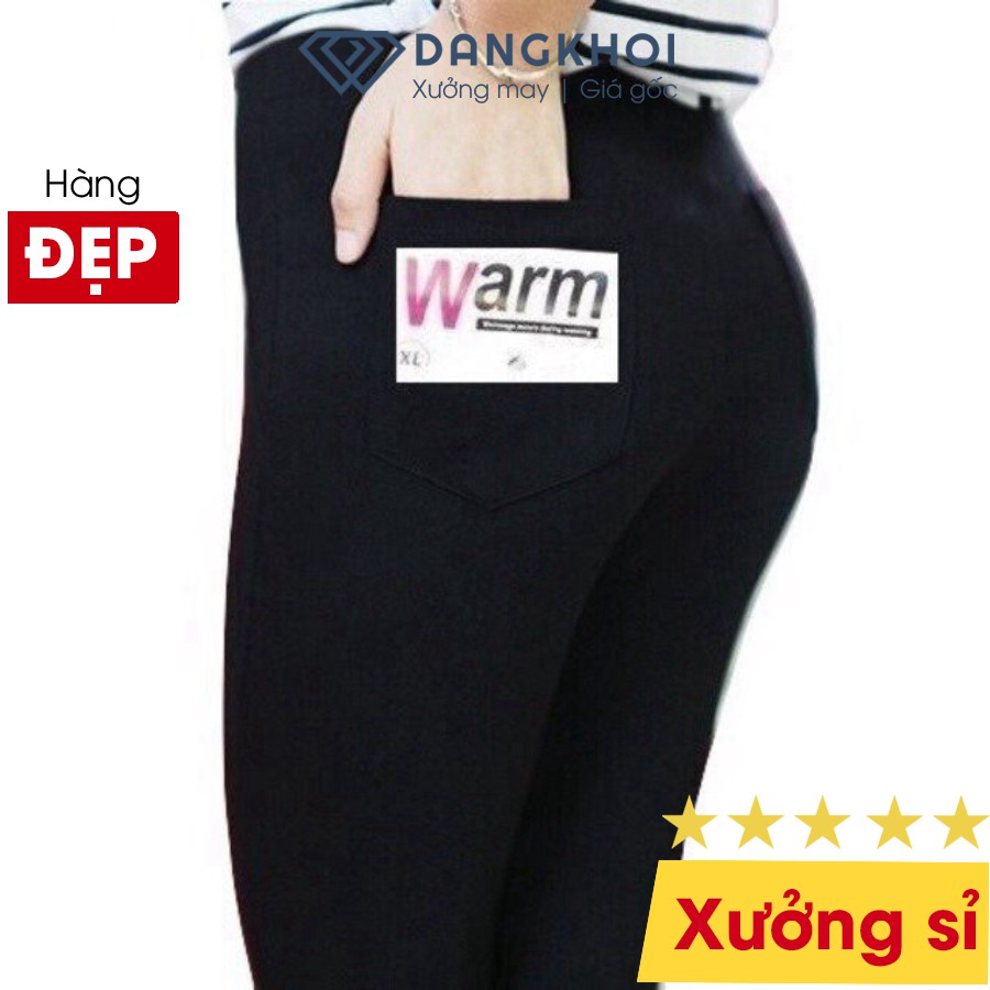 Quần Legging Cạp Cao, Lưng Cao Quần Legging Warm Cotton Chất Dày Dặn L367