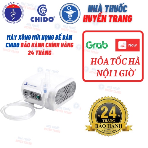 Máy xông mũi họng khí dung CHIDO, Máy xông mũi mạnh, xông thuốc, nước muối dạng khí dung cao cấp BẢO HÀNH 24 THÁNG