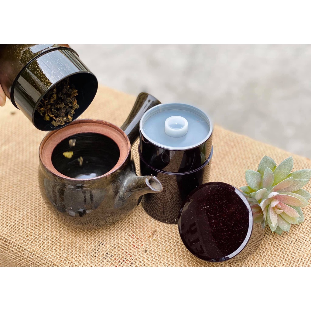 Hộp đựng trà, cafe, đồ khô sơn mài xuất xứ Nhật Bản