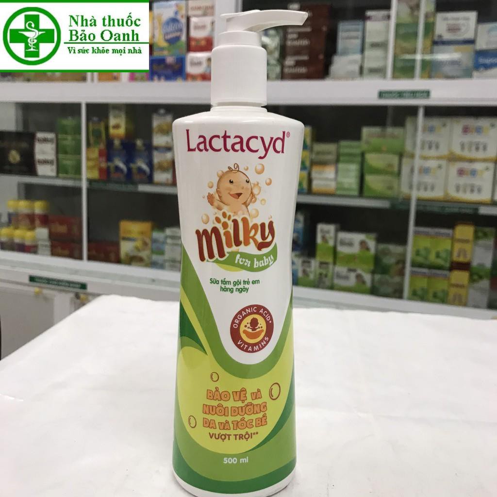 SỮA TẮM GỘI TRẺ EM LACTACYD MILKY