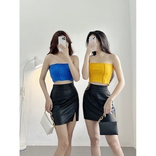 TUBE CROPTOP▪️Áo croptop ống cuốn biên