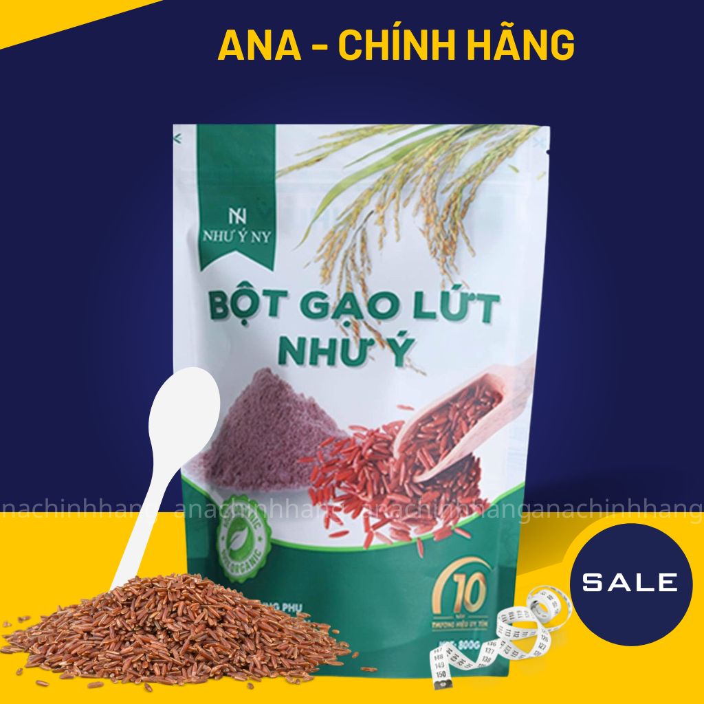 Giảm Cân Như Ý, Bột Gạo Lứt Organic 800Gr An Toàn, Thon Gọn