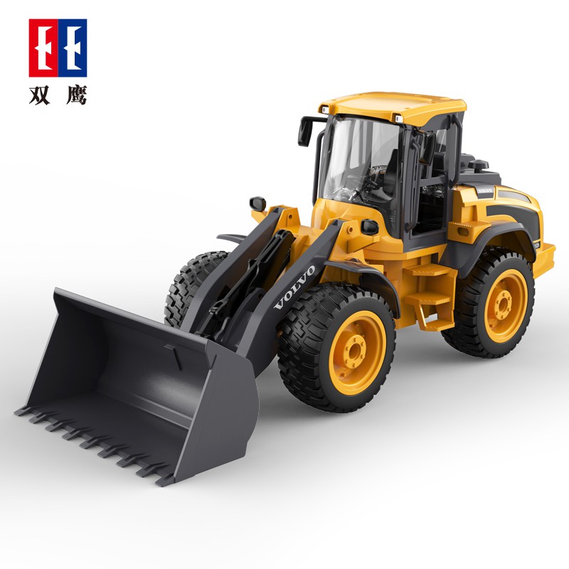 Double Eagle E569-001 Máy xúc điều khiển từ xa Volvo Máy xúc kỹ thuật Xe nâng xe nâng dành cho trẻ em Mô hình BoyToy