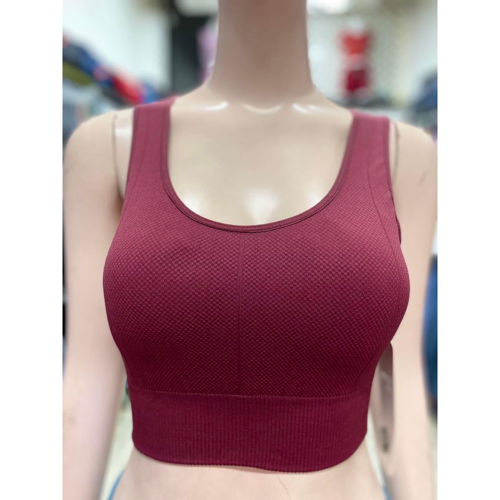 Áo Bra Yoga Nữ Hàng Xuất Xịn Chất Dệt Kim Cổ V+U Co Giãn Tốt