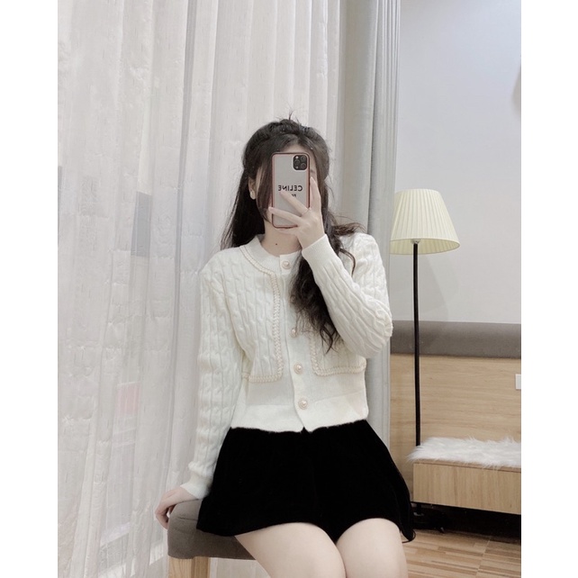 Áo cardigan be cúc ngọc | BigBuy360 - bigbuy360.vn