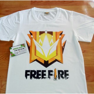 Áo thun Free Fire logo rank thách đấu huyền thoại (ảnh thật)