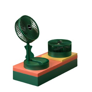 Quạt tích điện cầm tay mini để bàn gấp tròn siêu gọn 3 chế độ gió mạnh pin chạy 6-8 giờ | BigBuy360 - bigbuy360.vn