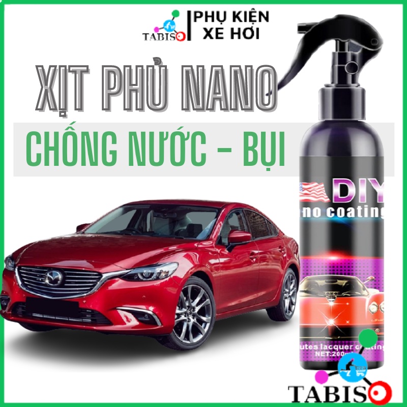 Chai Xịt Phủ Nano Chống Thấm Nước Ô tô - Chất Chống Bám Nước Kính Xe, Kính Cận DIY - Phụ kiện ô tô TABISO