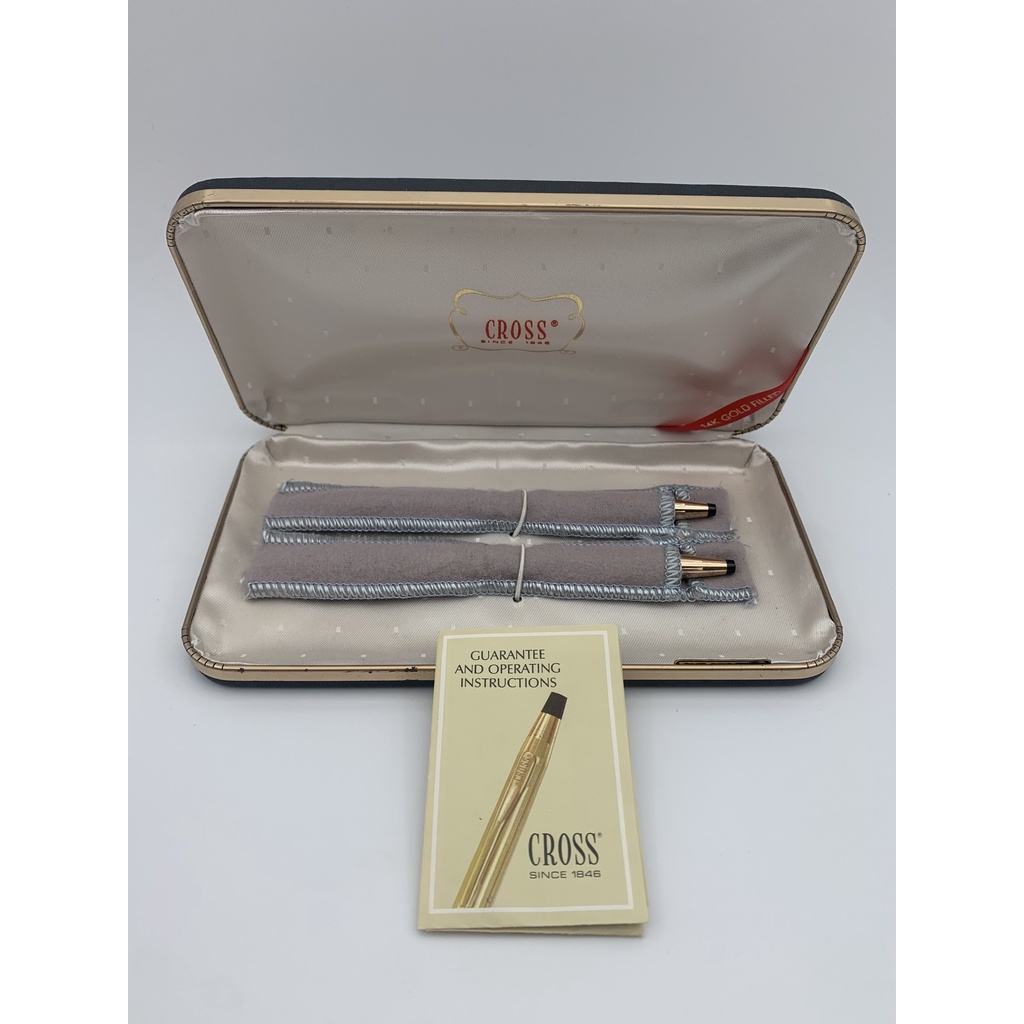 Set bút bi và bút chì Cross Gold Filled sản xuất tại Mỹ