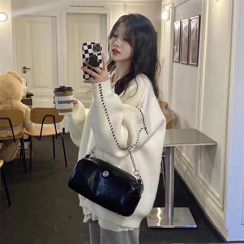 Áo khoác cardigan NZN dệt kim dáng rộng thời trang cho nữ