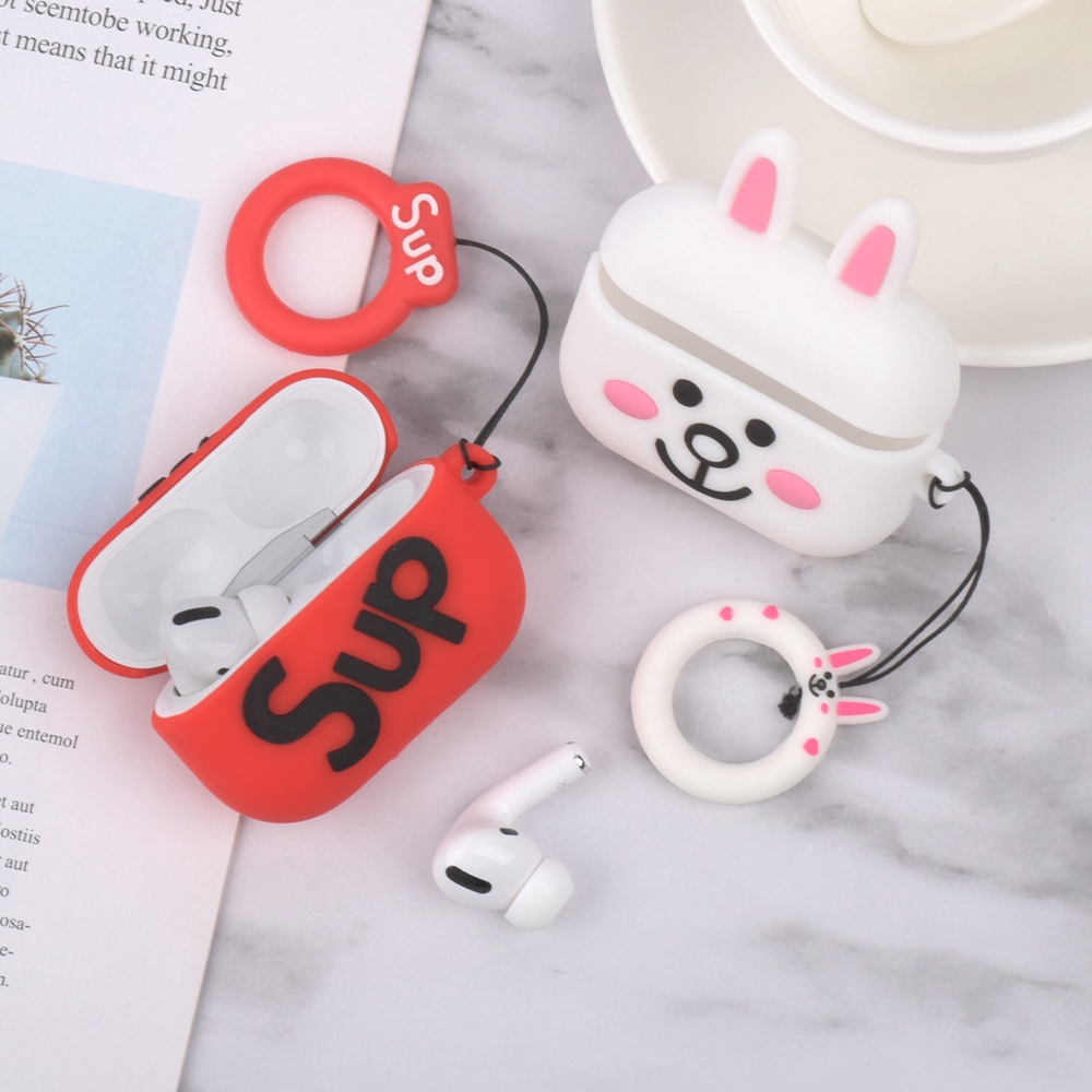 Hộp đựng tai nghe silicon cao cấp cho Apple Airpods Pro Bluetooth và phụ kiện đi kèm