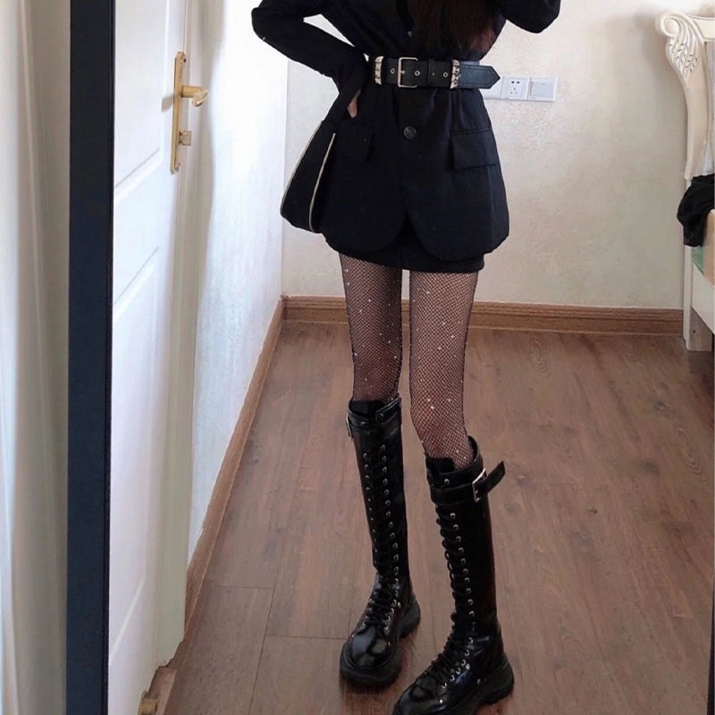 Quần tất lưới JSC đính đá thời trang thu đông cho nữ