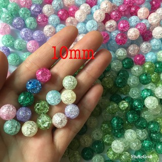 🌺 2 hạt đá tuyết (đá nứt) 8-10MM