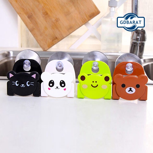 Giá Đỡ Xà Phòng Hình Động Vật Hoạt Hình Có Giác Hút Tiện Dụng Cho Nhà Tắm / Nhà Bếp