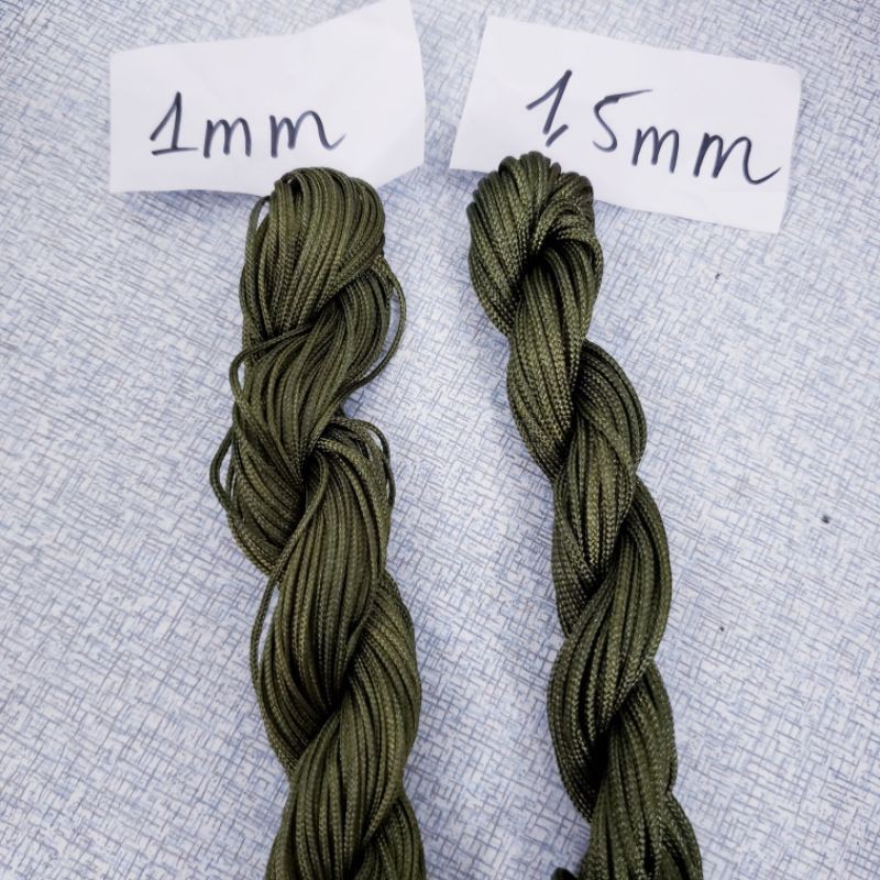 Bó dây dù đủ màu 1mm và 1,5mm link 1 màu sáng