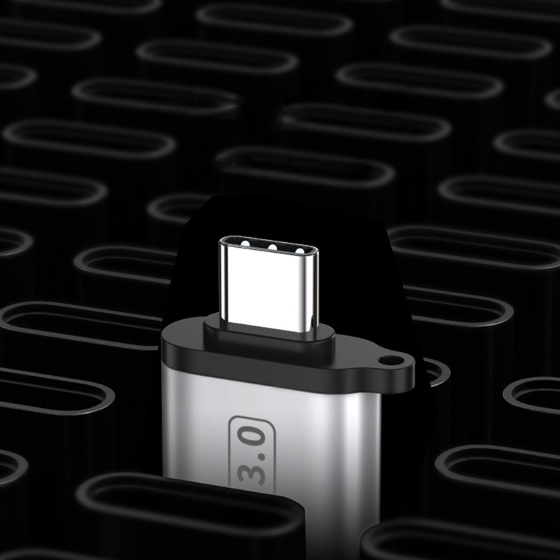 Đầu chuyển đổi Otg 3.0 Type C sang Usb Mini có dây đeo cho điện thoại