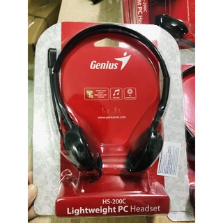 Tai nghe chụp tai Genius HS-200C mới 100% dùng với điện thoại, máy tính chơi game...